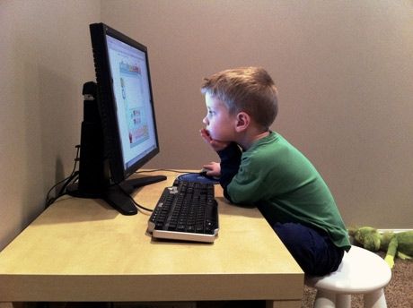 Child on laptop